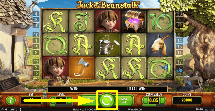Jack And The Beanstalk Spin Button