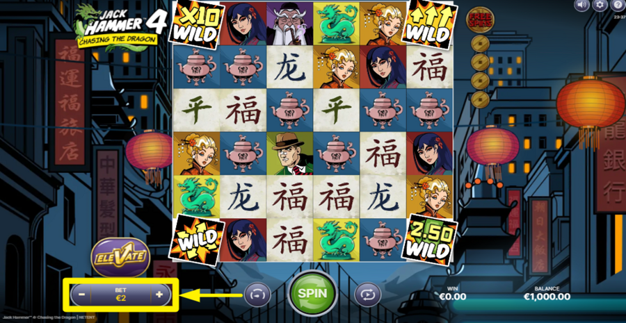 Jack Hammer 4 Chasing The Dragon Adjust Bet