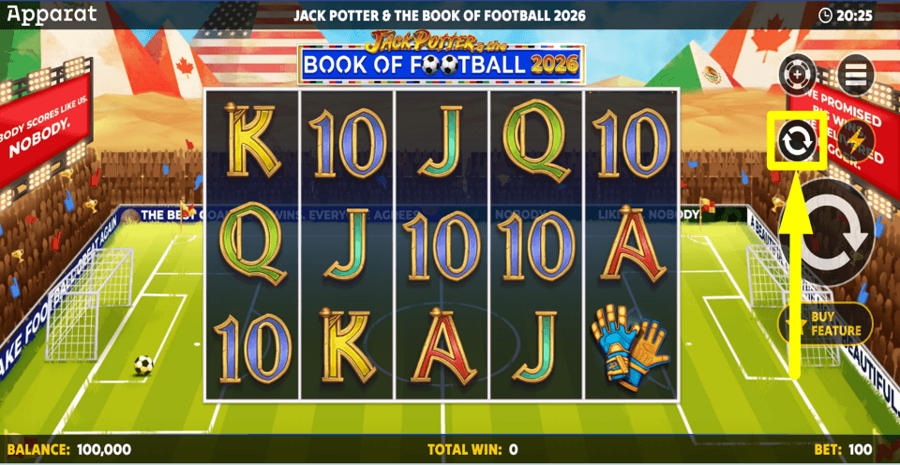 Jack Potter And The Book Of Football 2026 Autoplay Feature