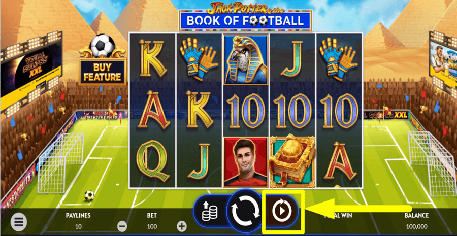 Jack Potter And The Book Of Football Autoplay Feature