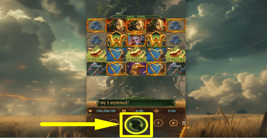 Jack The Giant Hunter Spin Button