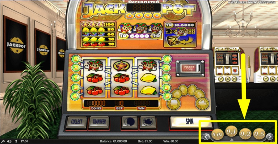 Jackpot 6000 Bet Value