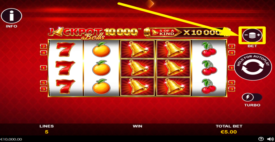 Jackpot Bells 10000 Adjust Bet