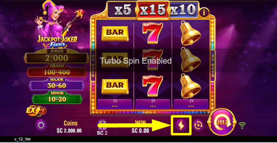 Jackpot Joker Fever Turbo Feature