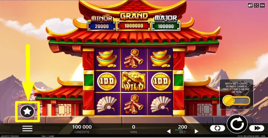 Jackpot Pagoda Buy Feature