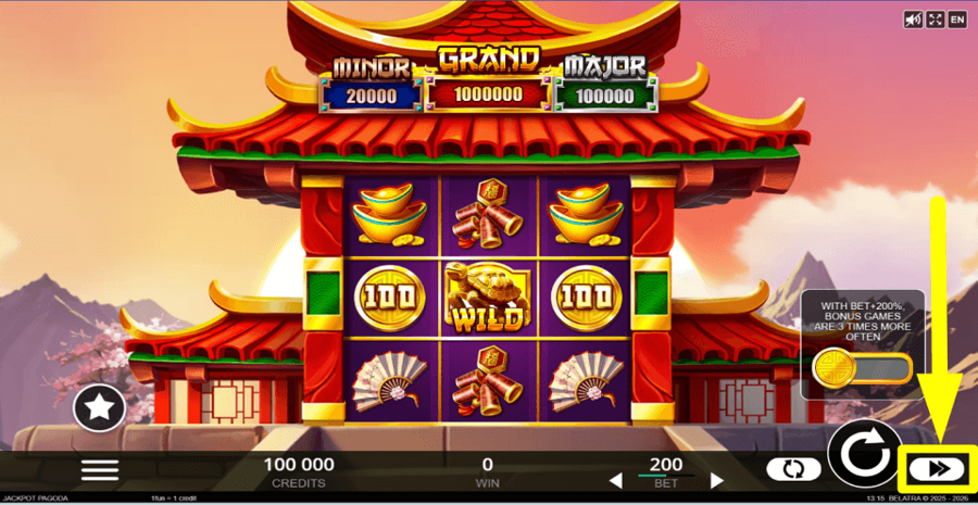 Jackpot Pagoda Turbo Feature