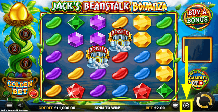 Jacks Beanstalk Bonanza Autoplay Feature