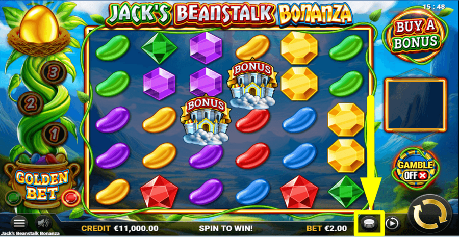 Jacks Beanstalk Bonanza Bet Value