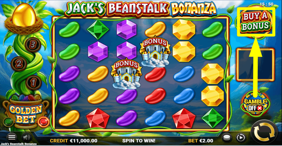 Jacks Beanstalk Bonanza Buy Feature