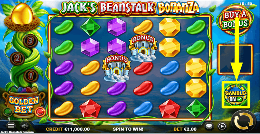 Jacks Beanstalk Bonanza Gamble Feature