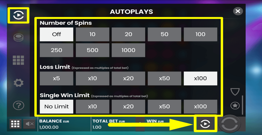 Jammin Jars Autoplay Feature