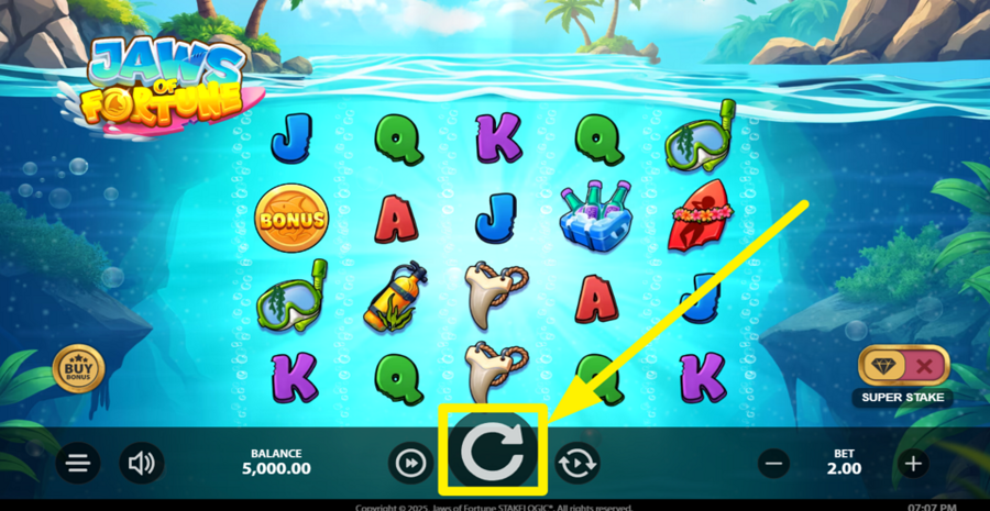 Jaws Of Fortune Spin