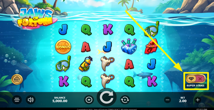 Jaws Of Fortune Super Stake