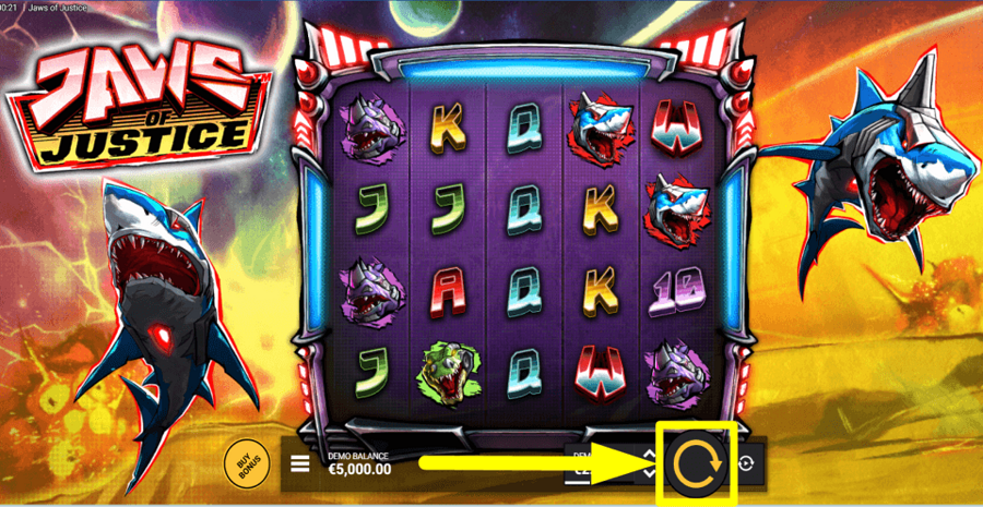 Jaws Of Justice Spin Button