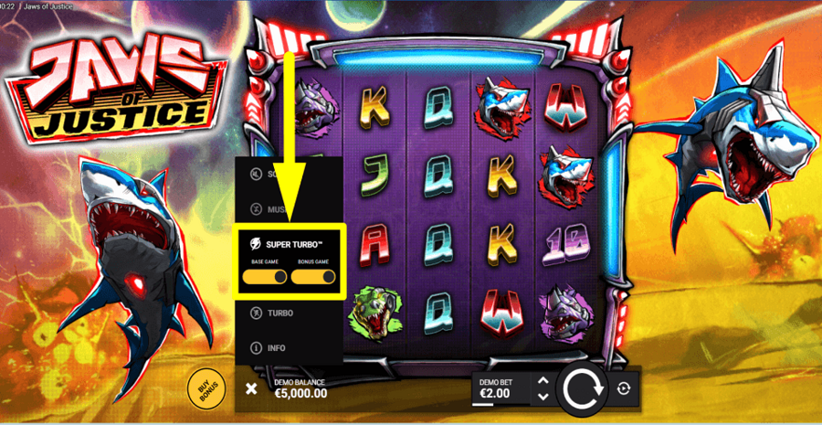 Jaws Of Justice Turbo Feature