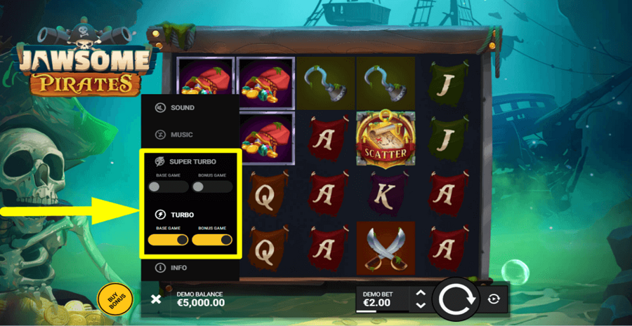 Jawsome Pirates Turbo Feature