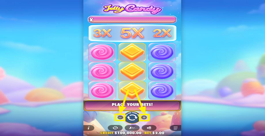 Jelly Candy Adjust Bet