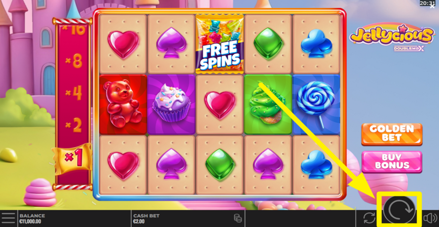 Jellycious Doublemax Spin Button