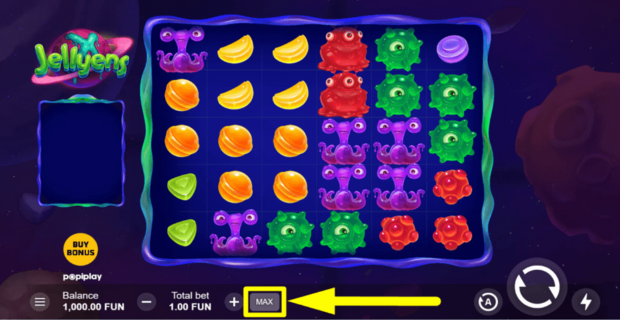 Jellyens X Max Button