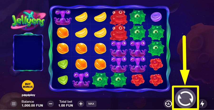 Jellyens X Spin Button