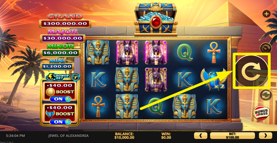 Jewel Of Alexandria Spin