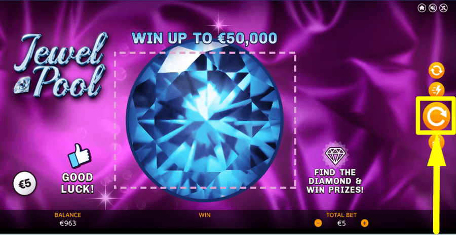 Jewel Pool Spin Button