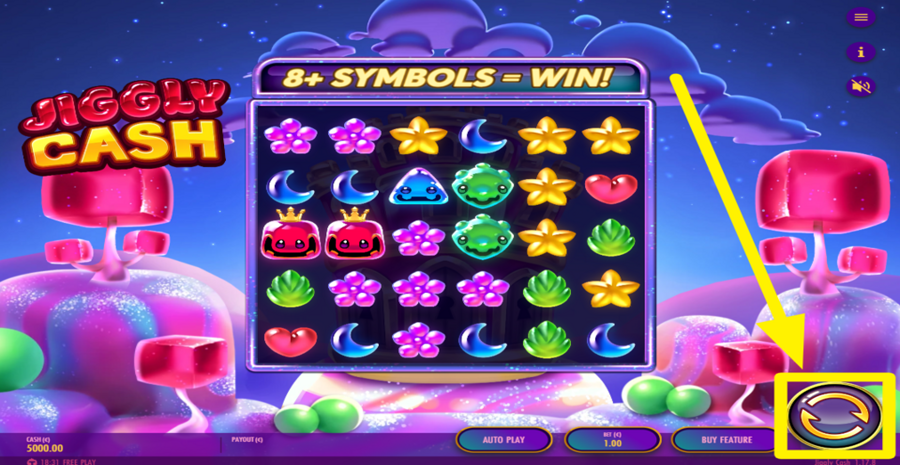 Jiggly Cash Spin Button