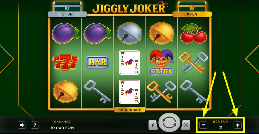 Jiggly Joker Adjust Bet