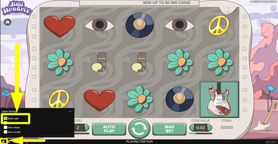 Jimi Hendrix Quick Spin Feature