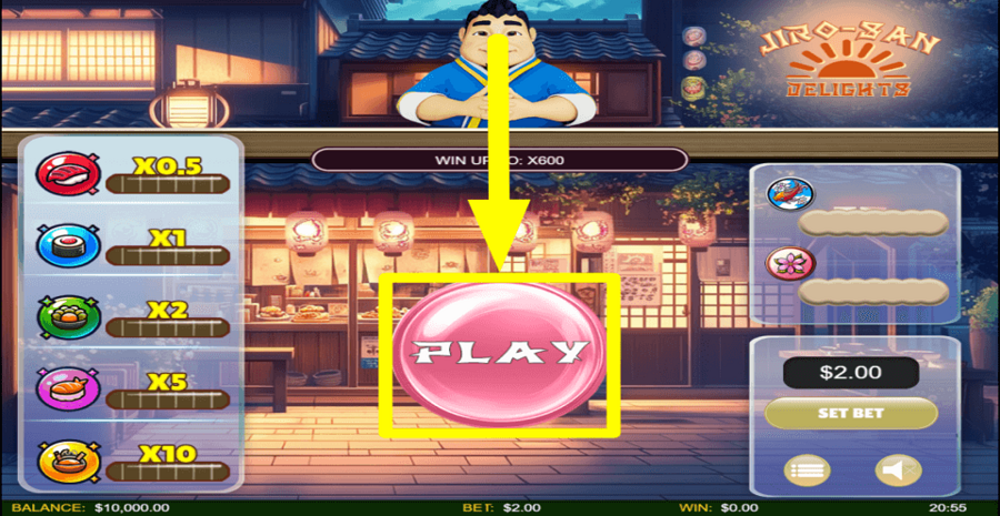 Jiro San Delights Spin Button