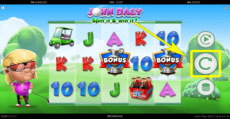 John Daly Spin It And Win It Spin