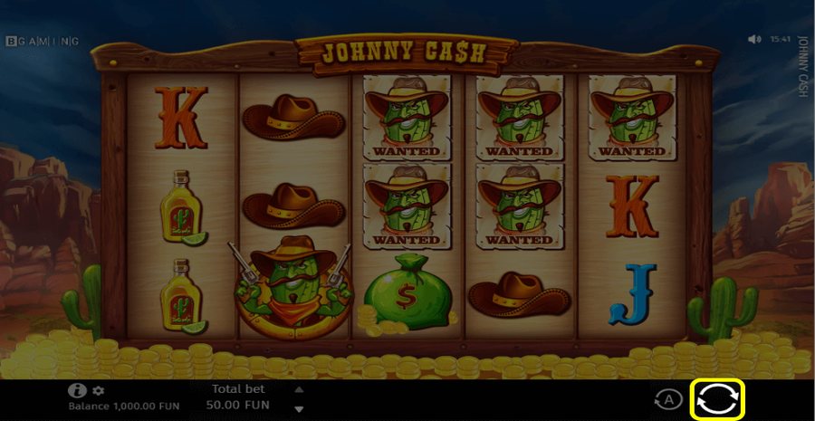 Johnny Cash Spin Button