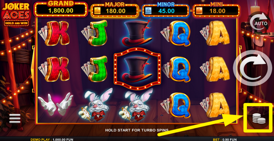 Joker Aces Hold And Win Adjust Bet