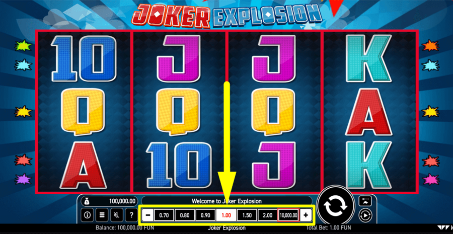 Joker Explosion Bet Value