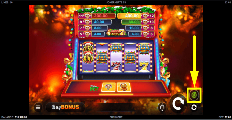 Joker Gifts 7s Turbo Feature