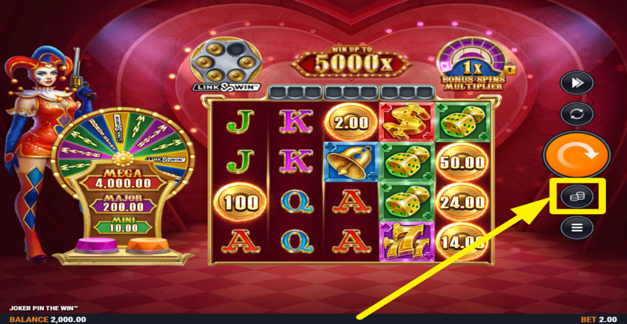 Joker Pin The Win Adjust Bet