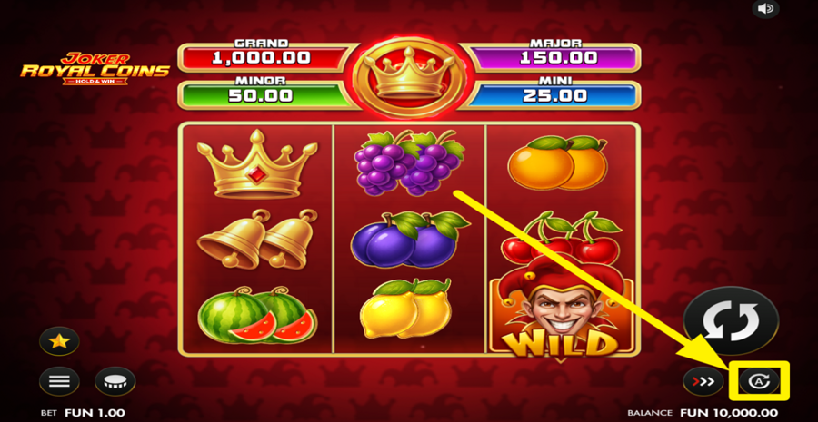 Joker Royal Coins Hold And Win Autoplay