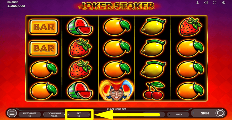 Joker Stoker Bet Value