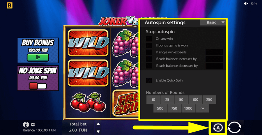 Joker Vs Joker Autoplay Feature