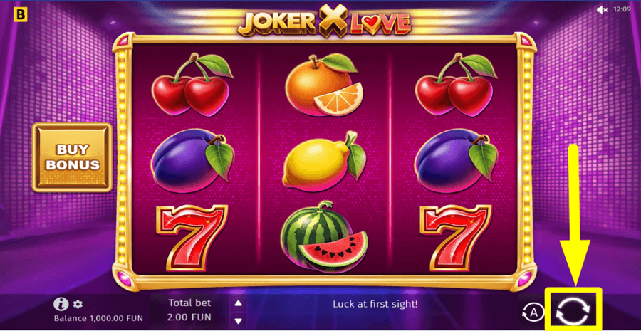 Joker X Love Spin Button