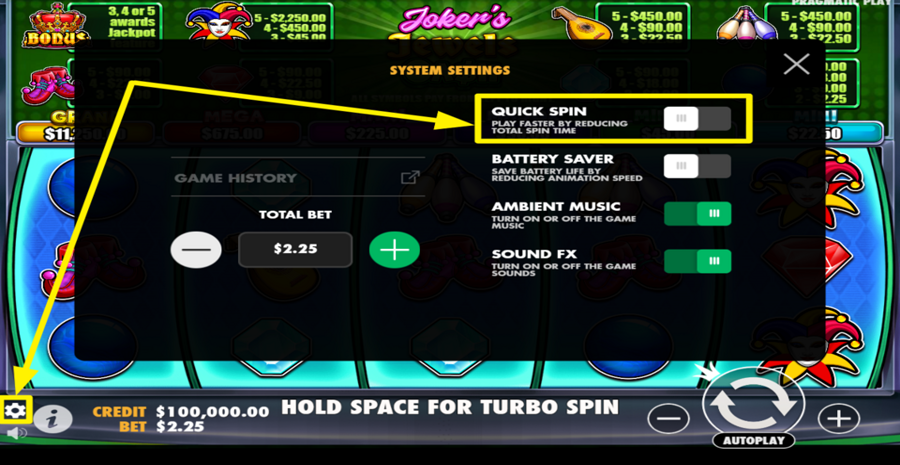 Jokers Jewels Cash Turbo