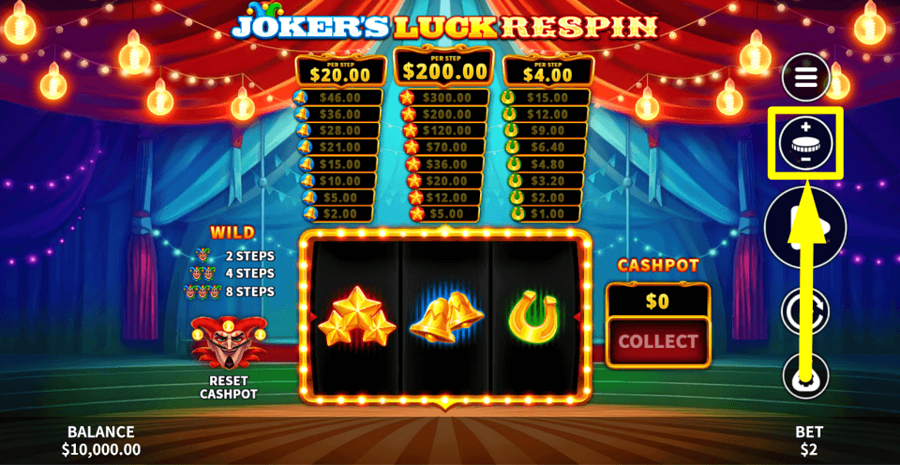 Jokers Luck Respin Bet Value