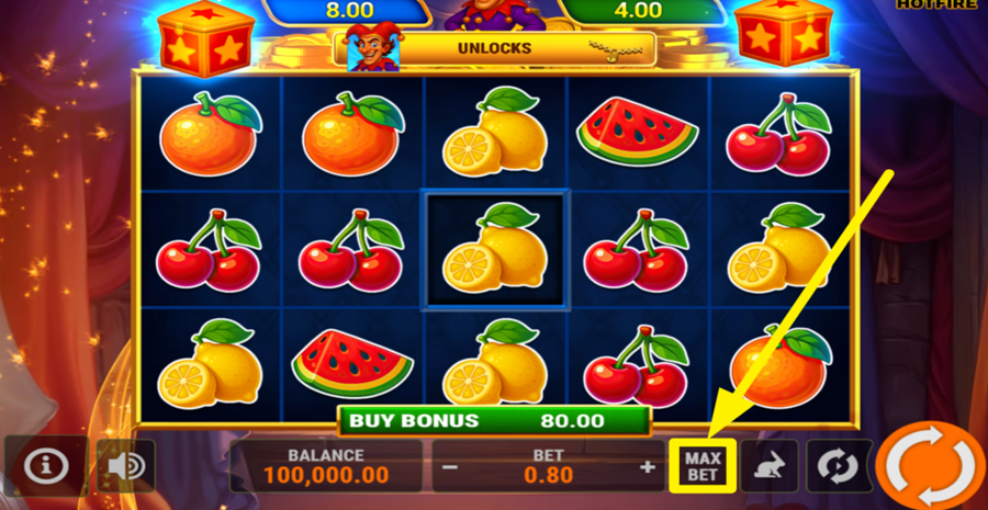 Jokers Magic Box Hotfire Buy Bonus Max Bet