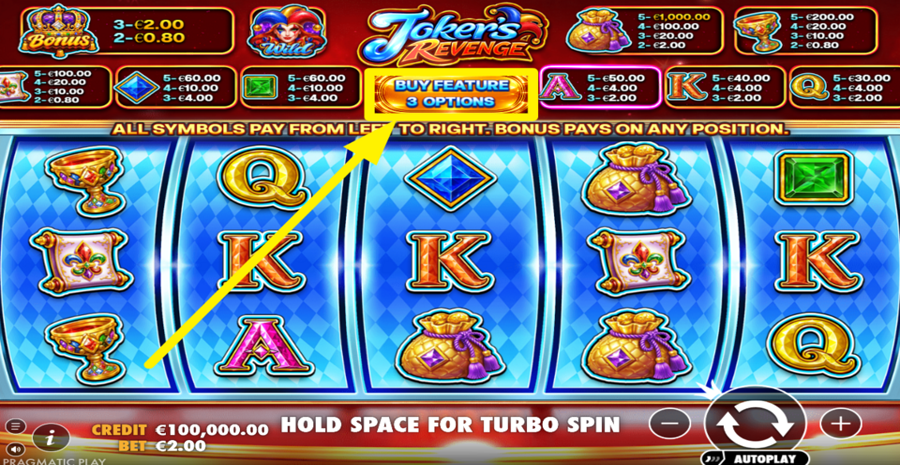 Jokers Revenge Buy Bonus