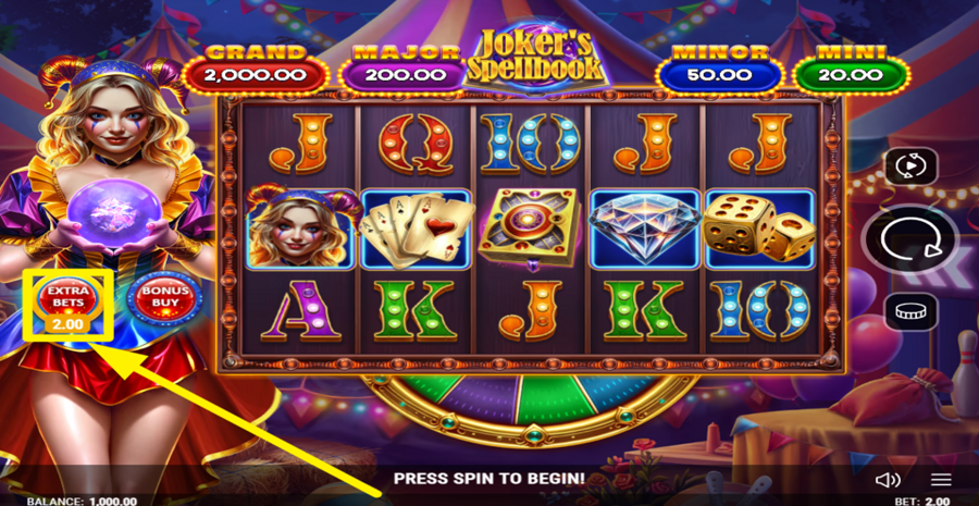 Jokers Spellbook Extra Bet