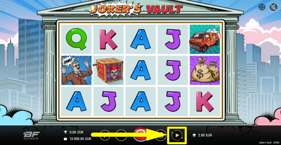 Jokers Vault Autoplay Feature
