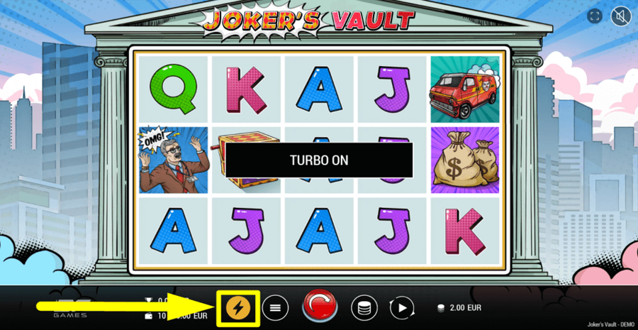 Jokers Vault Turbo Feature