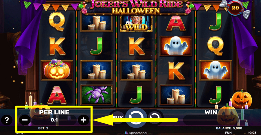 Jokers Wild Ride Halloween Bet Value
