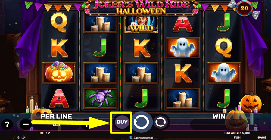 Jokers Wild Ride Halloween Buy Feature