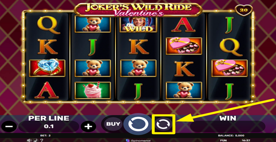 Jokers Wild Ride Valentines Autoplay